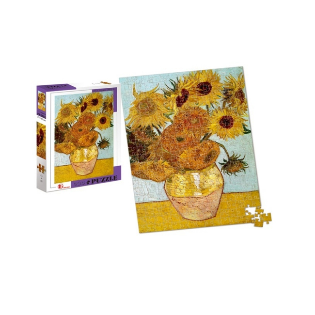Puzzle din 300 piese pictura Sunflowers a lui Vincent van Gogh 39x27cm 88163 CWT