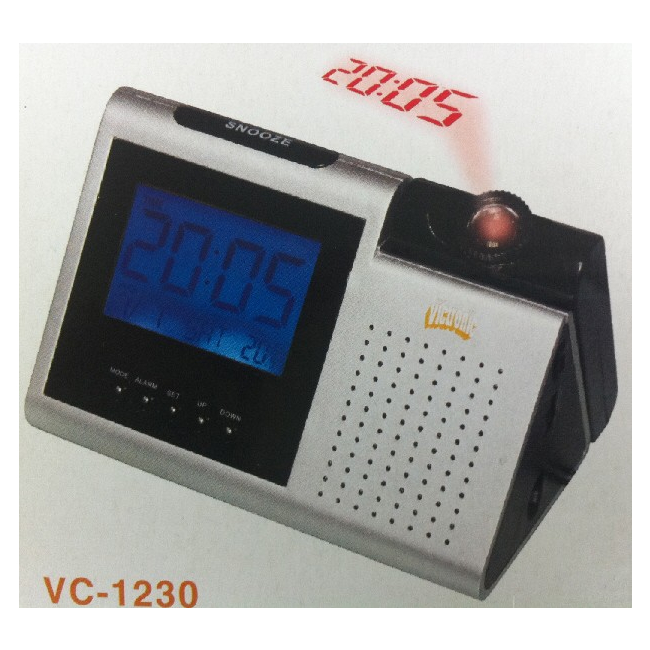 Radio Digital AM FM Ceas Termometru Proiectie si Calendar Victronic VC1230