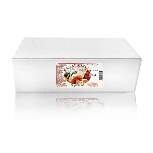 Rahat asortat cu aroma de fructe Mirela 5kg MGR