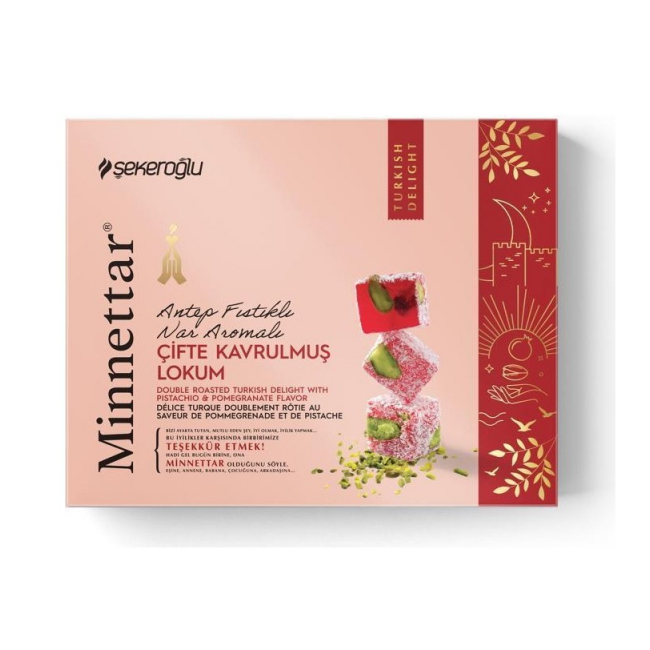 Rahat turcesc Deluxe cu fistic si aroma de rodie 300g Sekeroglu MGR33714