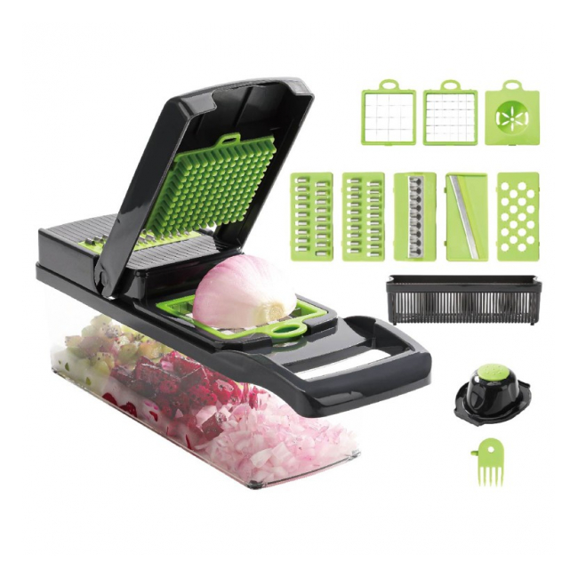 Razatoare multifunctionala pentru fructe si legume 14in1 Grunberg GR6148
