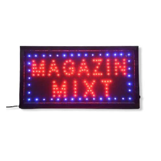 Reclama Luminoasacu LED 50x25cm Magazin Mixt