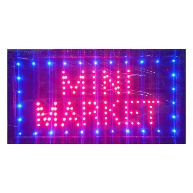 Reclama Luminoasa cu LED 50x25cm Mini Market KNH
