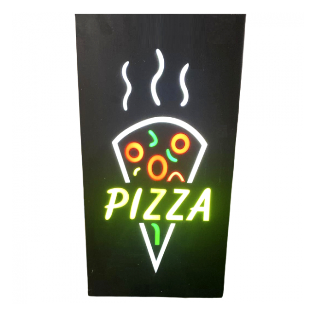 Reclama Luminoasa Interior LED Neon Felie PIZZA 45x25cm