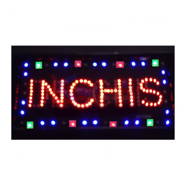 Reclama Luminoasa LED INCHIS 55x33cm Multicolor VR