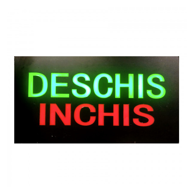 Reclama Luminoasa Panou Firma LED tip NEON Inchis Deschis 50x25cm KNH