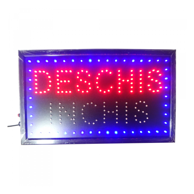 Reclama Luminoasa Panou LEDuri Inchis Deschis 55x33cm