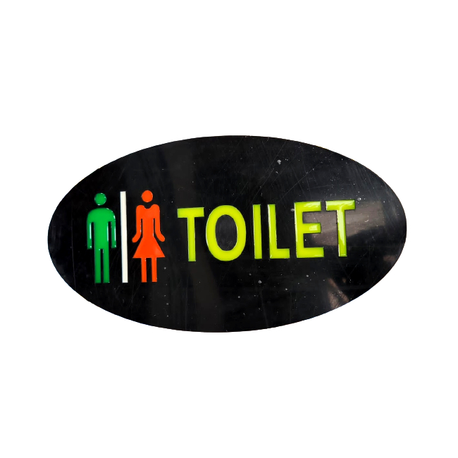 Reclama Luminoasa Panou Neon LED Interior Color Toilet 50x25cm MHM