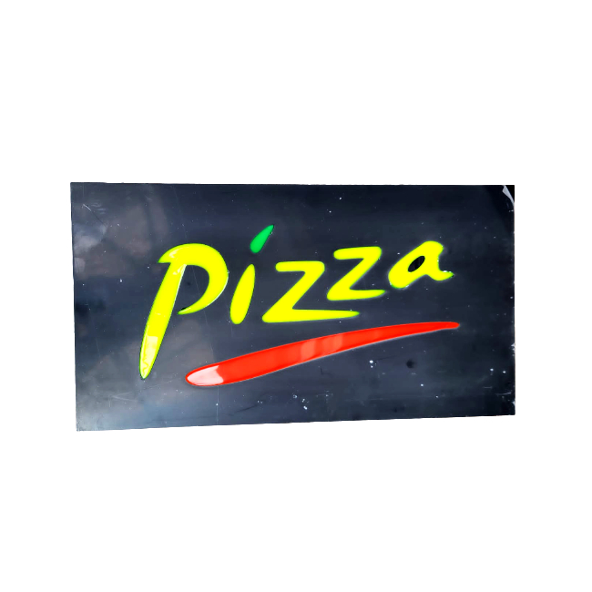 Reclama Luminoasa Panou tip Neon LED Interior Color PIZZA 50x25cm MHM 