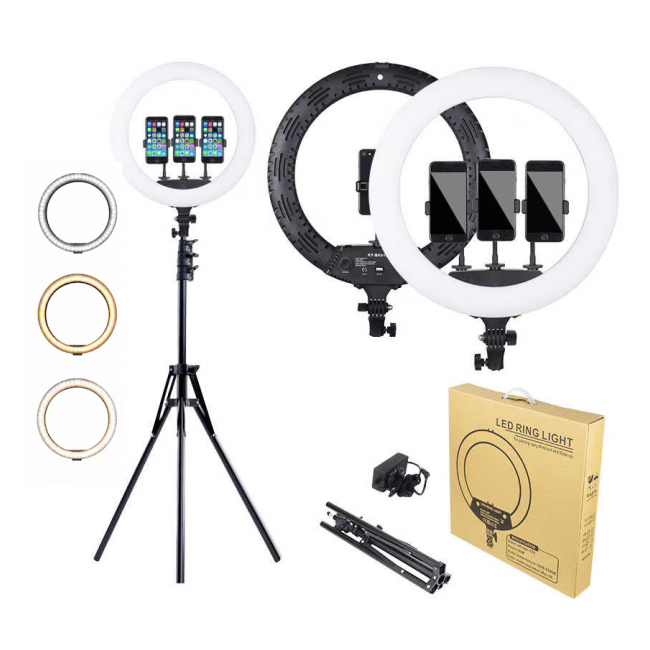 Ring Light Lampa Circulara LED 2700K-6500K Telecomanda 22Inch 55cm