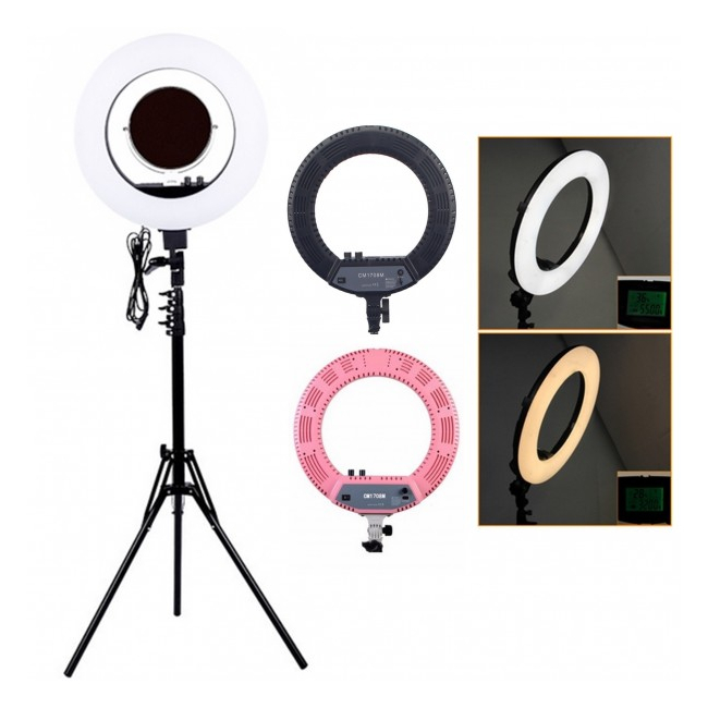 Ring Light Lampa Circulara LED Rece Cald Oglinda Sup. Telefon CM1708M