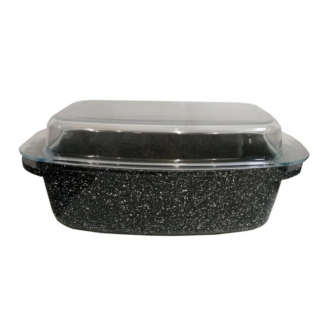 Roaster Aluminiu Interior Marmorat 32x21x11cm Bohmann BH6232MRB