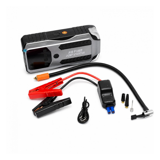 Robot Pornire Auto 12V 4000A Peak Compresor Digital 150PSI Power Bank Lanterna DALBI 1E057 XXM