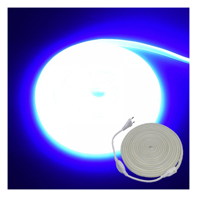 Rola 5m Banda LED COB Albastru Intens Neon Flex 288led/m 10W 18A192 XXM