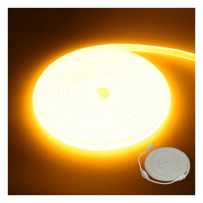 Rola 5m Banda LED COB Galben Auriu Neon Flex 288led/m 10W 18A200 XXM