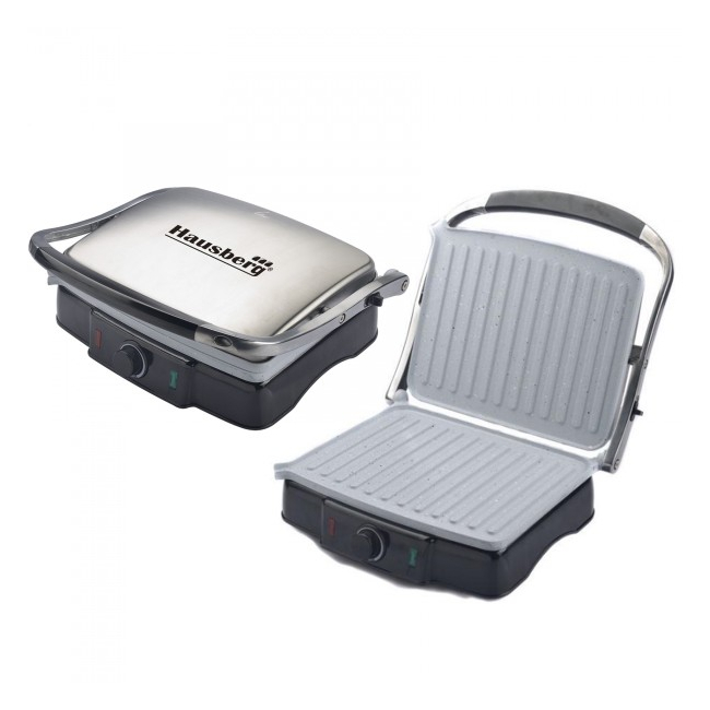 Sandwich Maker Grill Electric 2in1 4 Felii Toast 2200W Hausberg HB533