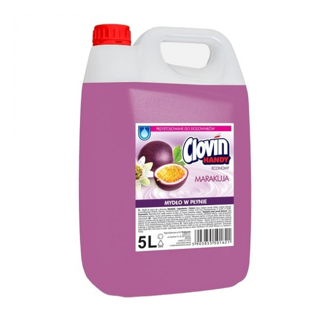 Sapun lichid antibacterian cu maracuja fructul pasiunii 5l Clovin DNC60011