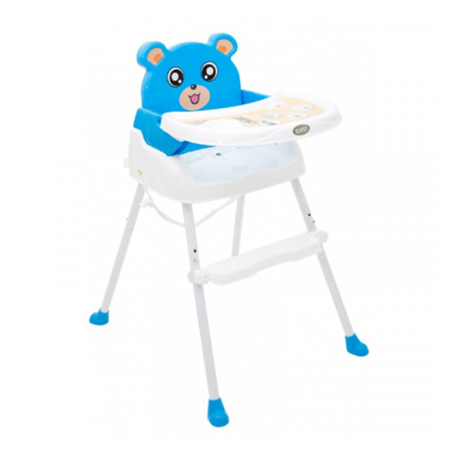 Scaun de Masa Copii 3in1 2 Trepte Teddy Bear Jolly Kids Blue HC2188