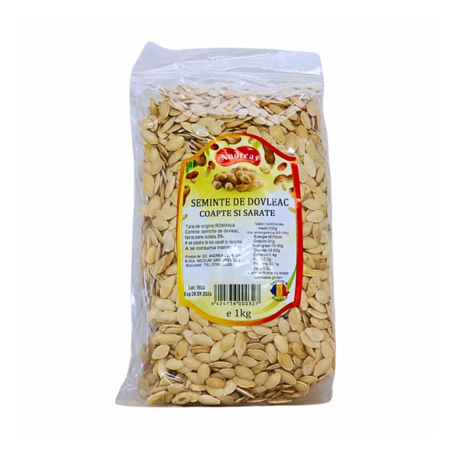 Seminte de dovleac coapte si sarate Andreas 1kg MGR7667