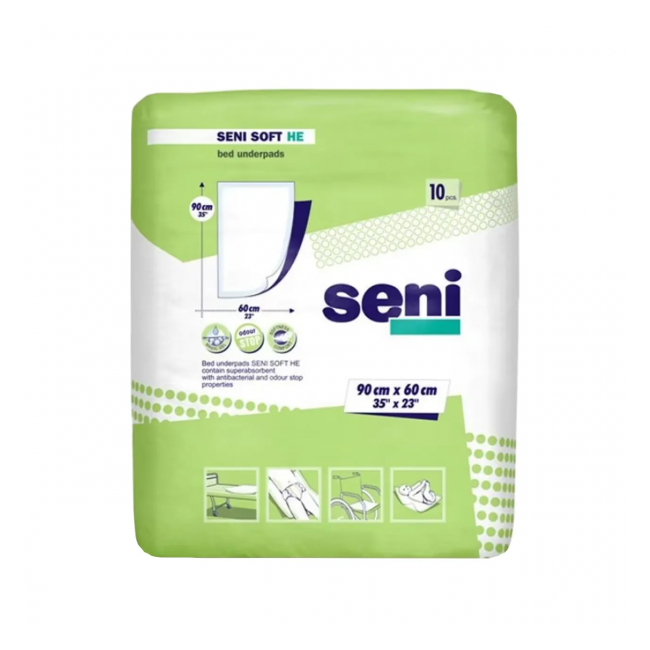 Seni Soft Protectie Pat 60x90cm 10 Aleze BASIC DNC22447