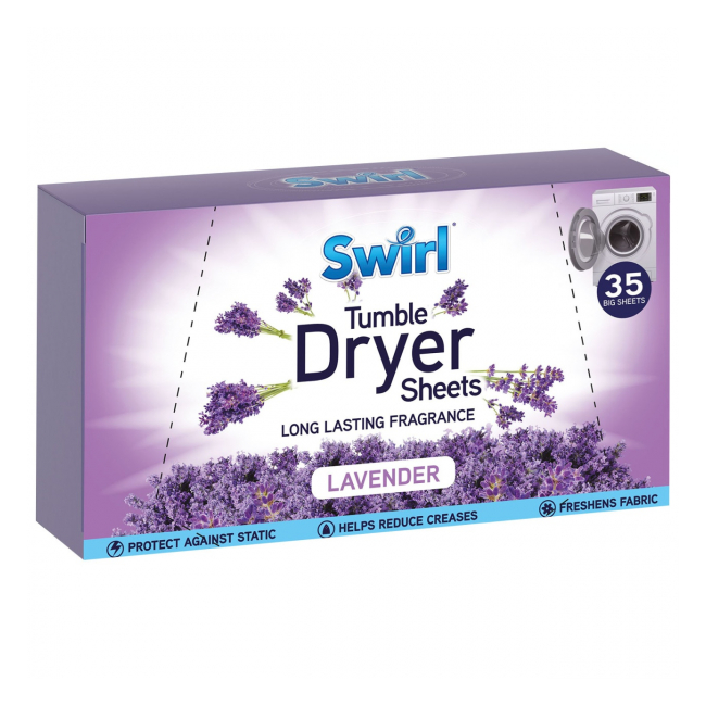 Servetele parfumate uscator rufe Lavanda 35 buc Swirl DNC64157