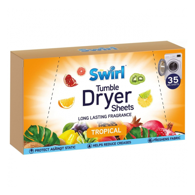 Servetele parfumate uscator rufe Tropical 35 buc Swirl DNC64137
