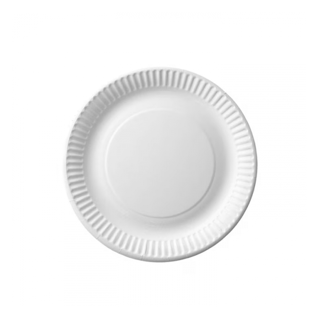 Set 10 farfurii de unica folosinta 23cm Alb Marpa DNC49672