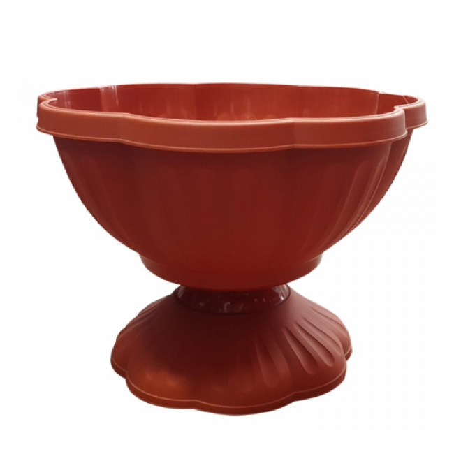 Set 10 Ghivece cu Picior Plastic Rotunde Div.Culori Sterk 32cm DNC1270