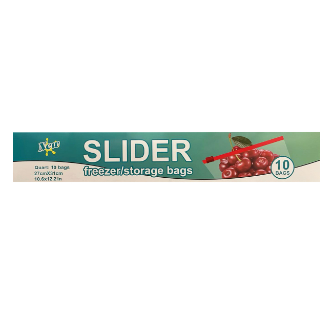 Set 10 Pungi Alimentare cu fermoar Slider Ziplock 3l 27x31cm CNN52591