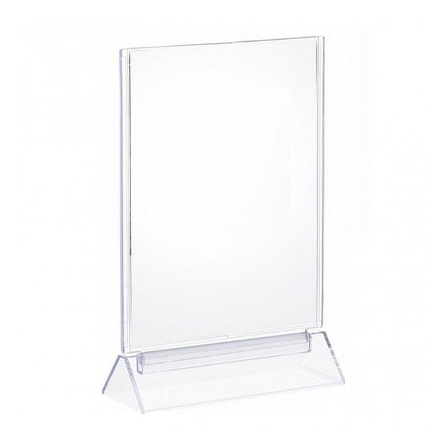 Set 10 Suporturi Prezentare Meniuri Restaurant Acrilic Tip T 20x15cm BRP13/155