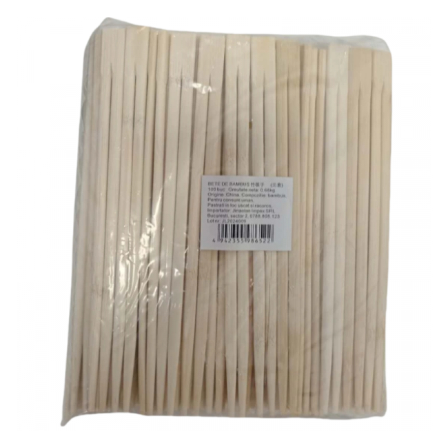 Set 100 Betisoare Bambus chop sticks Servire Sushi Mancare Asiatica CN MLL