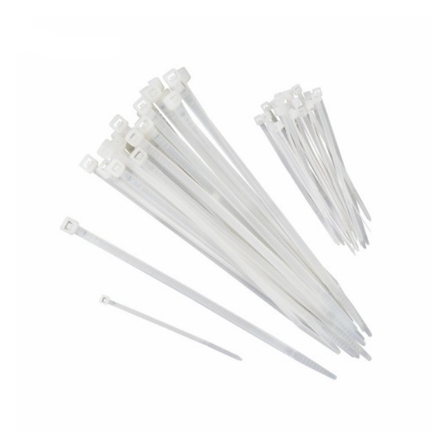 Set 100 Coliere Plastic brida alba 3.6x200mm Zilan ZTS8771