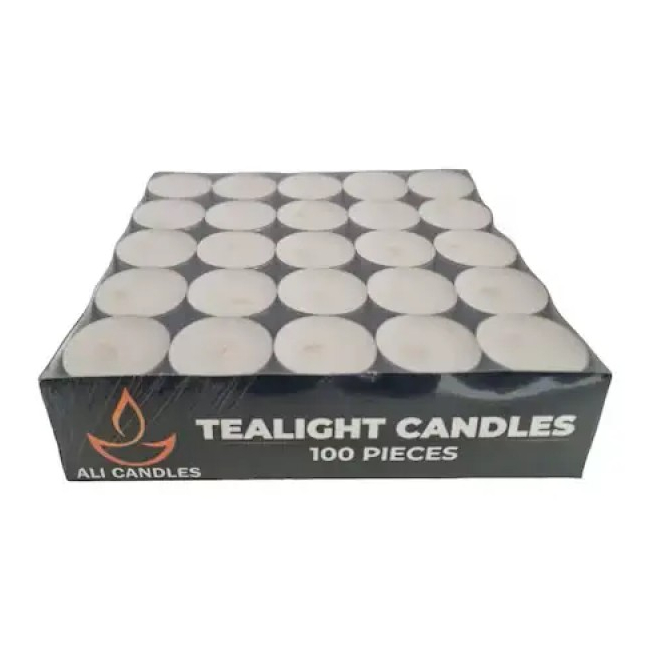 Set 100 Lumanari Pastila Ceara Alba 4h Neparfumate Aliweb DNC48273