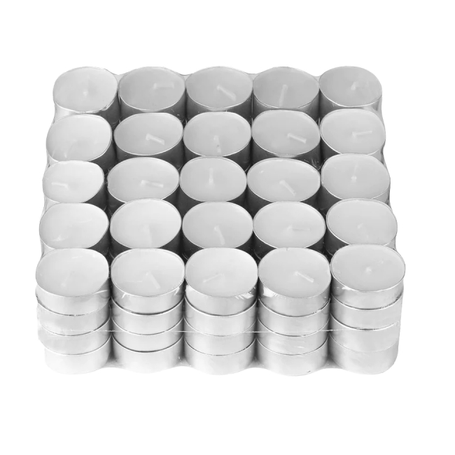Set 100 Lumanari Pastila Ceara Alba 4h Neparfumate Deko DNC