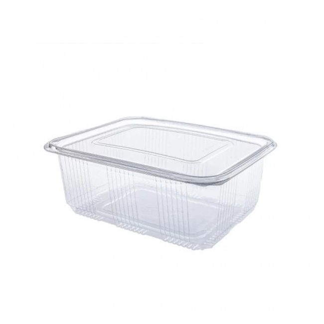 Set 100x Caserole PET Transparent capac atasat 1000gr DNC29535