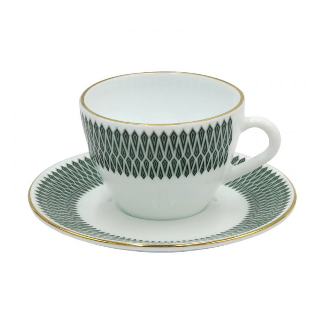 Set 12 Piese 6 Cesti 6 Farfurioare Mirage Verde Opal GRMS12 DNC64037
