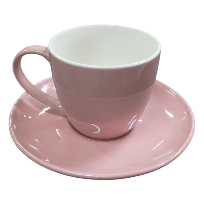 Set 12 piese cesti cafea si farfurioare ceramica 200ml 6 persoane 7258 CNN50554