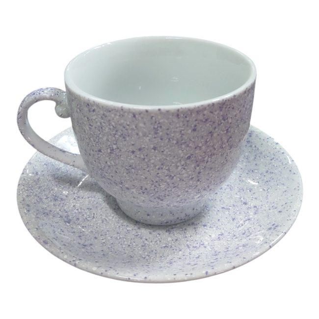 Set 12 piese cesti cafea si farfurioare ceramica 6 persoane 180ml 8-7 CNN50549