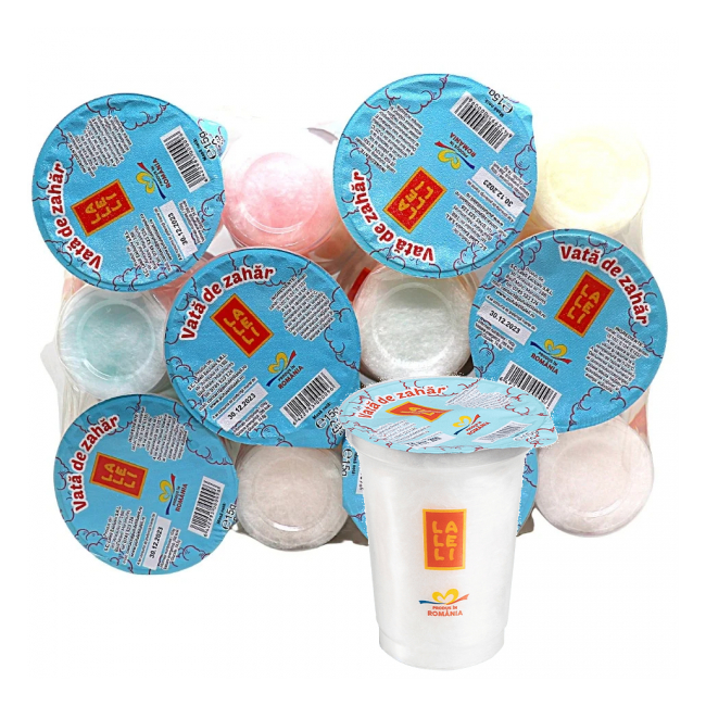 Set 12x15g Vata de zahar la pahar DIV. SORTIMENTE Laleli MGR25671