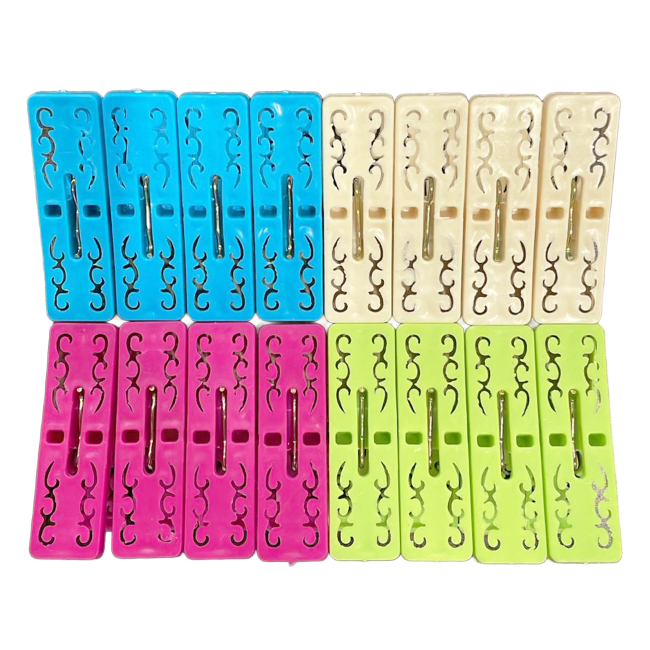 Set 16 Carlige Rufe Plastic Colorate CNN52565