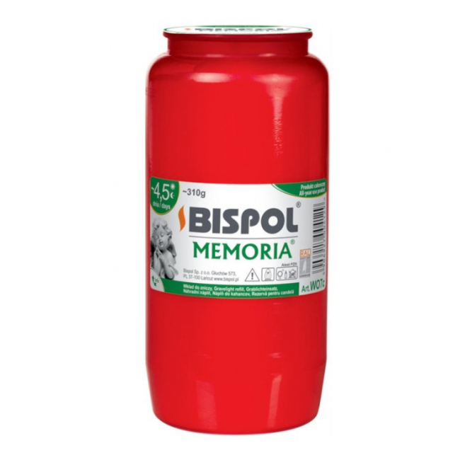 Set 16 Rezerve Candela Rosie Bispol Parafina cu Ulei WO 7 100h DNC36640