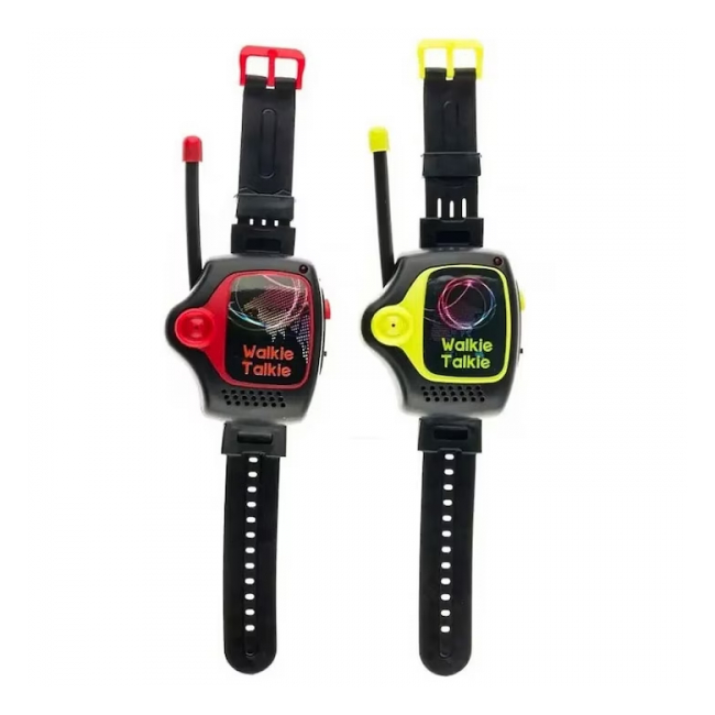 Set 2 Ceasuri Walkie Talkie pentru Copii Plastic Rosu Verde ZR327 CWT