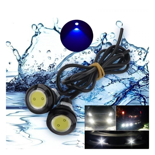 Set 2 LEDuri Lumini Auto 23mm 12V 9W IP65 Blue 1F043 XXM