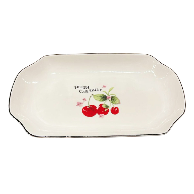 Set 2 Platouri Ovale Ceramic Model Cirese 115-5 27cm 2xCNN52366