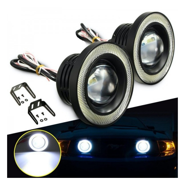 Set 2x Proiector Auto LED 10W 64mm 3200Lm 6500K LEDM60964 1F003 XXM