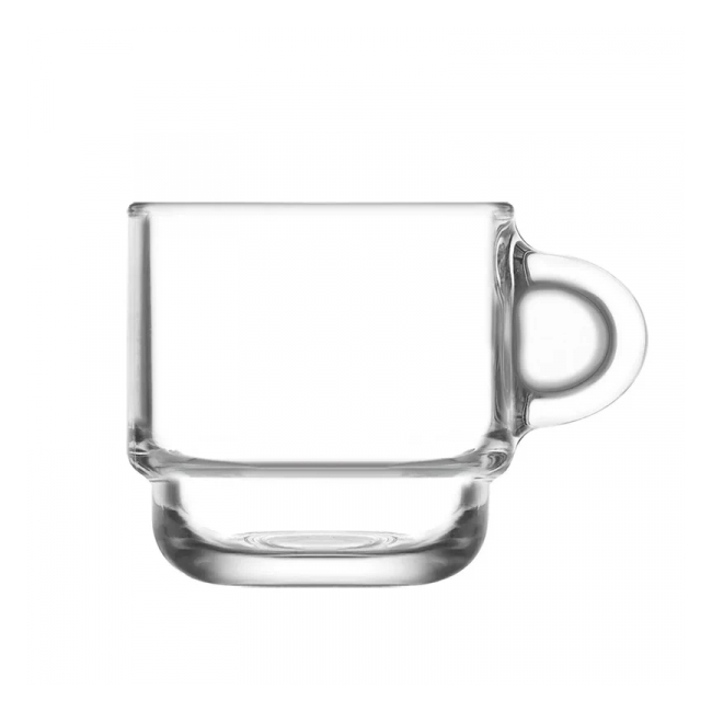 Set 24 Cesti Cafea Ceai Sticla Masiva Suprapozabile Cozy S2 270ml ARTC