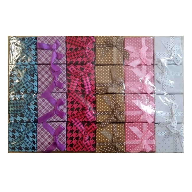 Set 24 Cutii Patrate Bijuterii si Martisoare 5x5x3cm