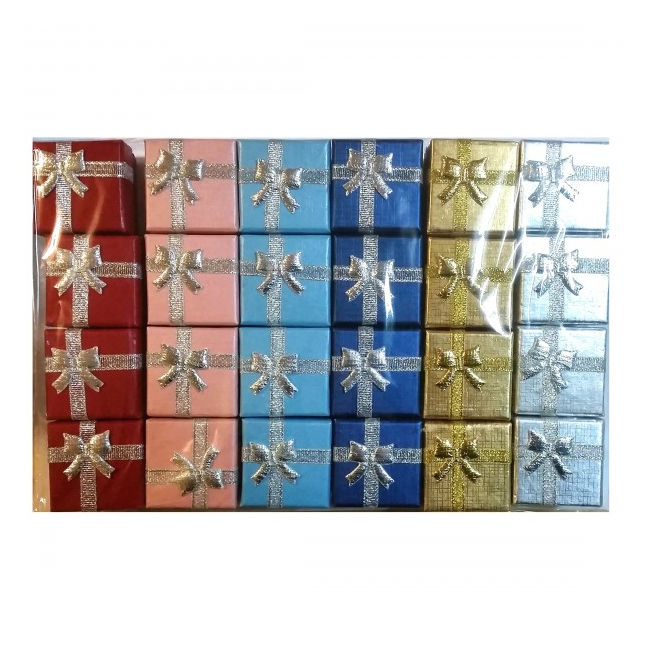 Set 24 Cutii Patrate Bijuterii si Martisoare 4x4x3cm