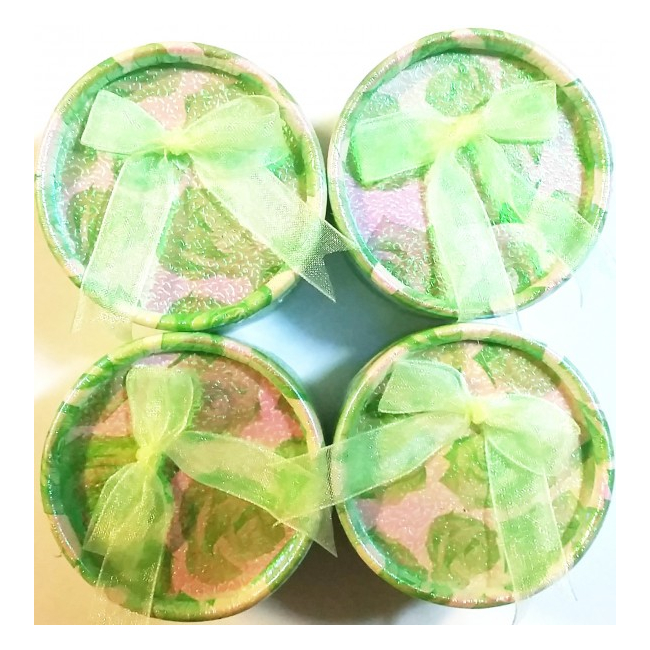 Set 24 Cutii Rotunde Bijuterii si Martisoare 5x3.5cm