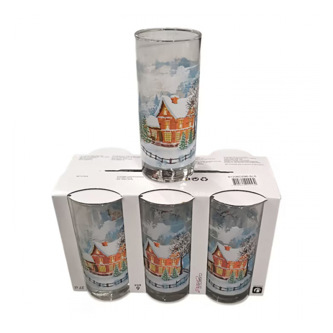 Set 24 Pahare Sticla 270ml Classico 91206 Home For Christmas DNC15668